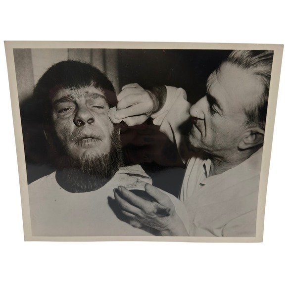 Other - Vintage Lon Chaney Jr The Wolf Man Makeup Jack Pierce 8x10 Press Photo 1941